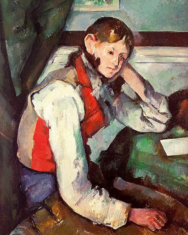 Boy in a Red Waistcoat, Paul Cezanne